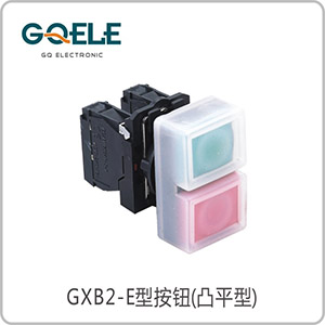 带灯带防水罩凸平型双位钮